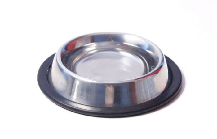 clean metallic bowl